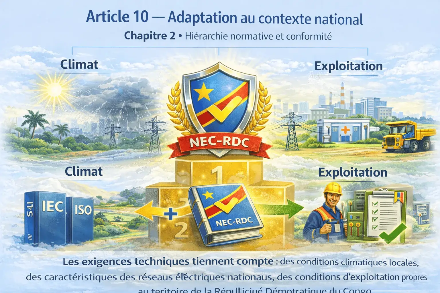 Contexte RDC : climat, réseau, exploitation