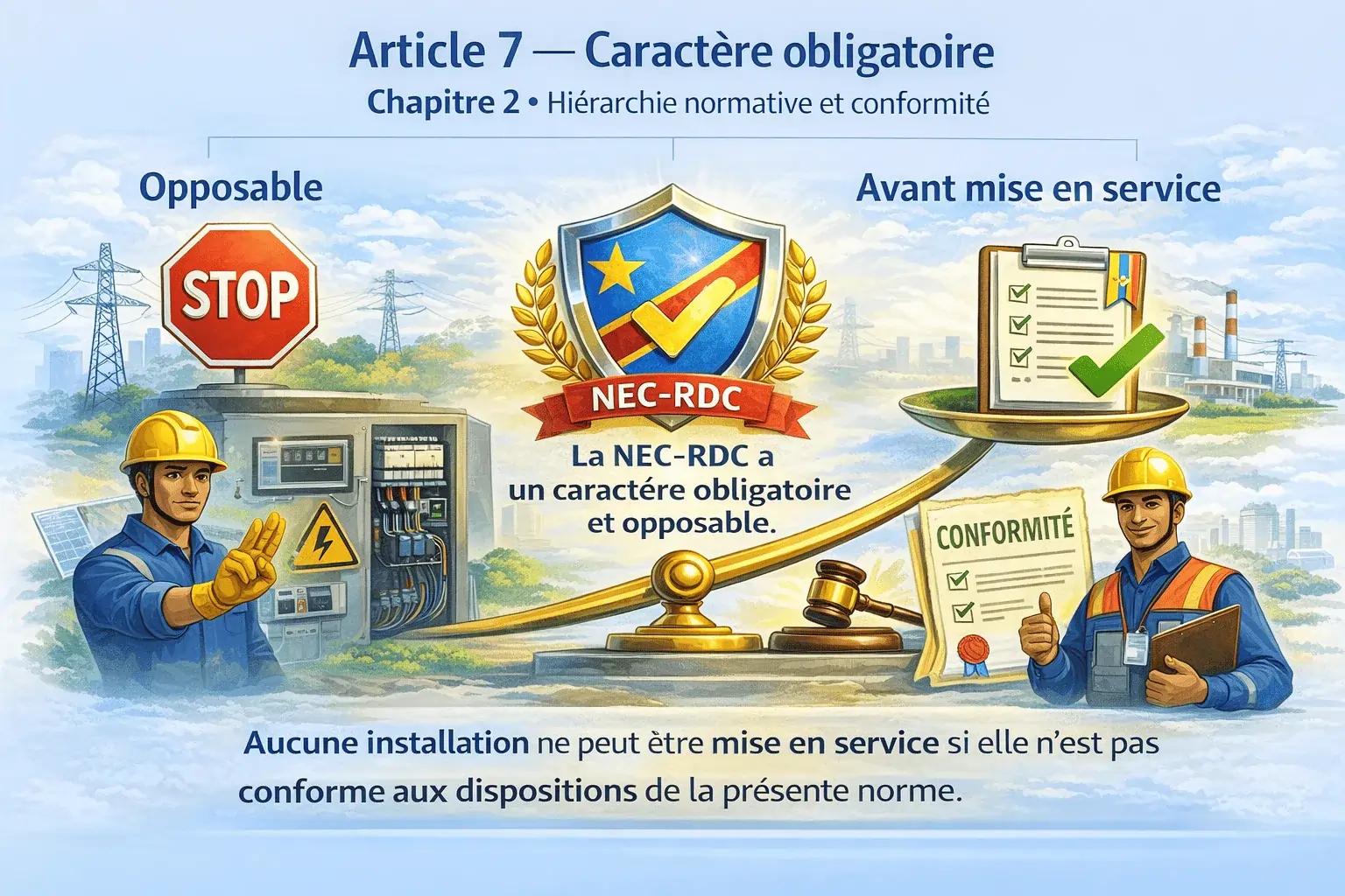 Obligation de conformité avant mise en service