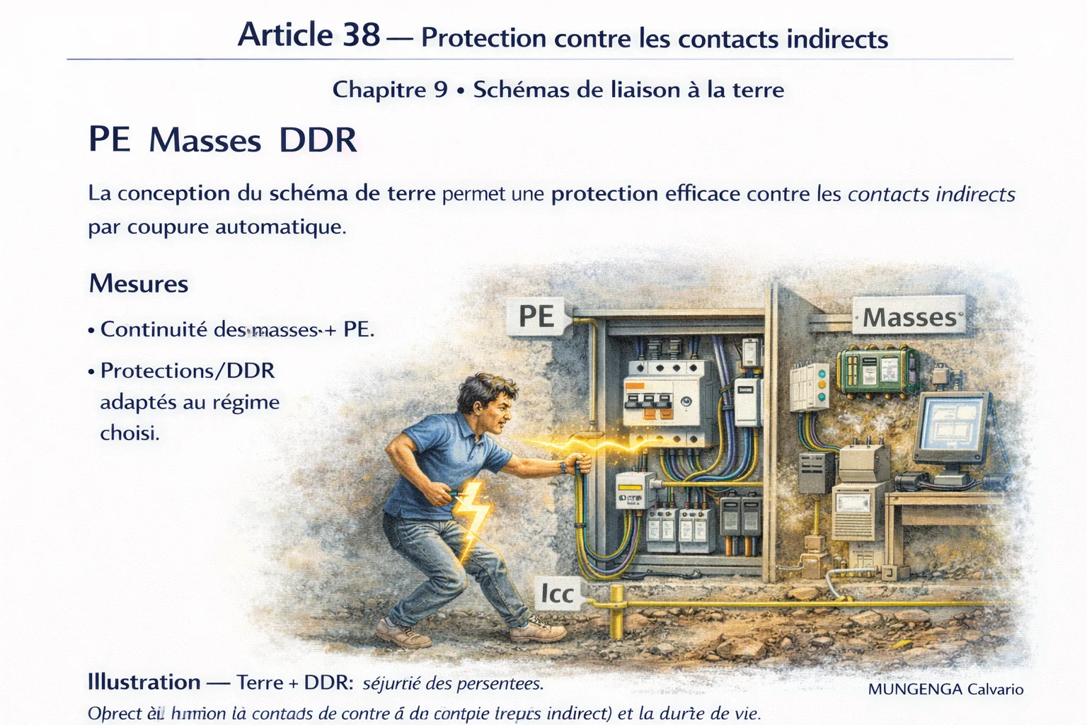 Protection contre contacts indirects