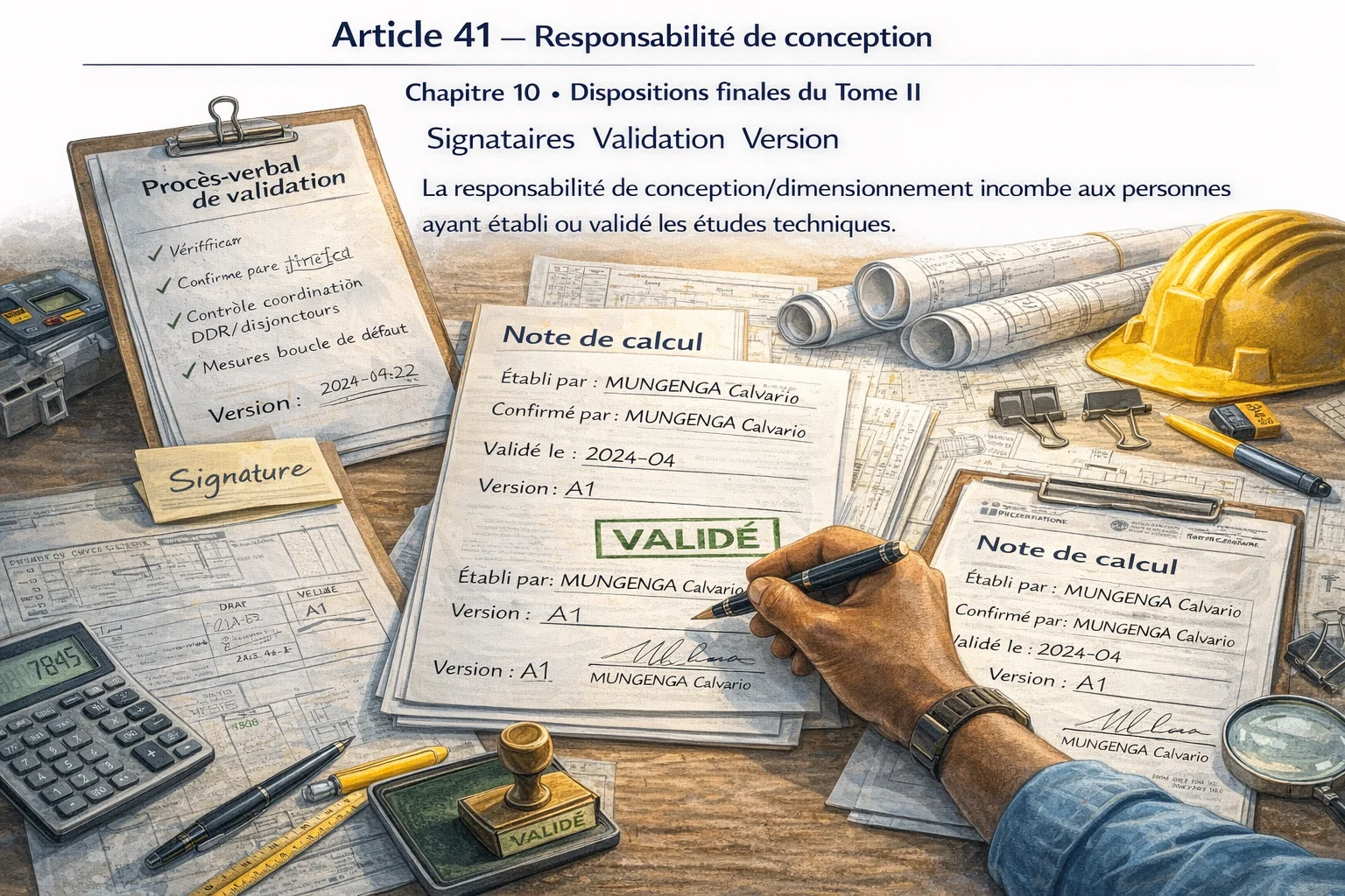 Responsabilité de conception