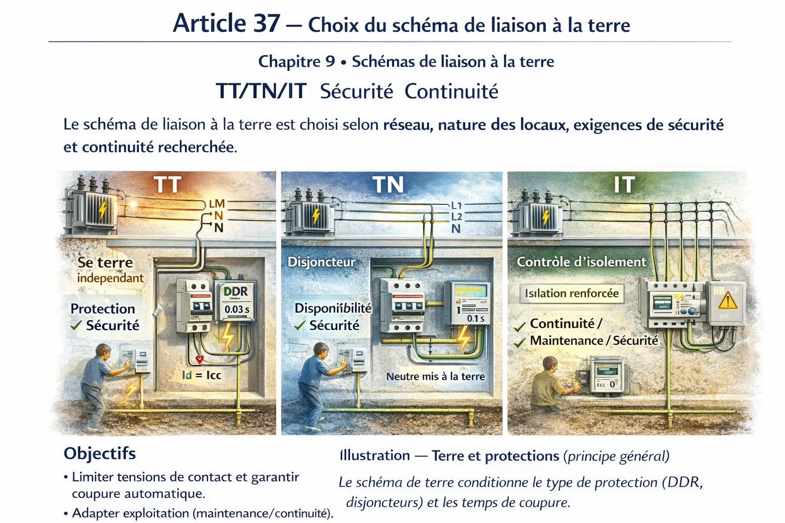 Matériels & schémas de terre